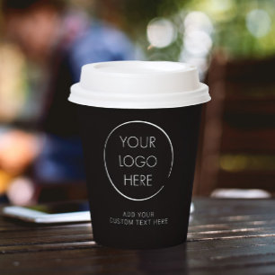 Basic Logo Custom, Business or Marketing Paper Cups