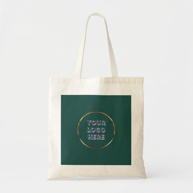 Basic Logo Custom Business Tote Bag (Front)