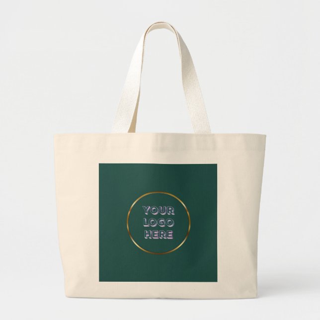 Basic Logo Custom Business Tote Bag (Front)