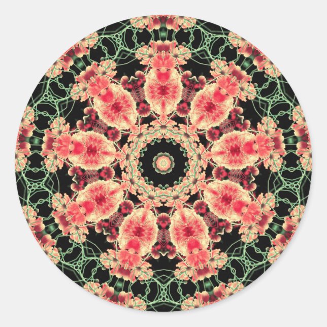 basic-logoback classic round sticker (Front)