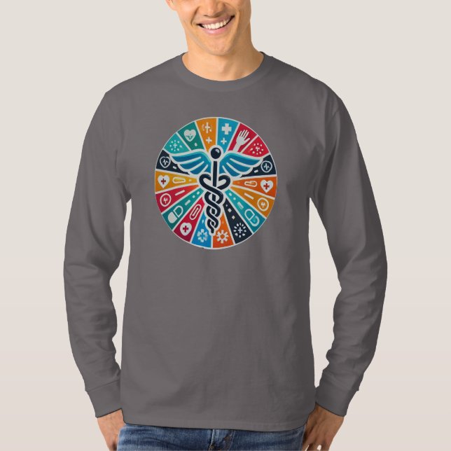 Basic Long Sleeve Unite for Universal Health Cover T-Shirt (Front)