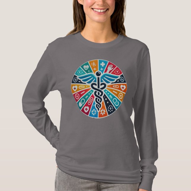Basic Long Sleeve Unite for Universal Health Cover T-Shirt (Front)