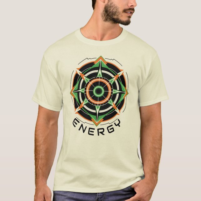 Basic Male Shirt Futurist Abstract-6 (Front)