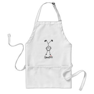 Basic Male Stick Figure Gymast T-shirts and Gifts Standard Apron