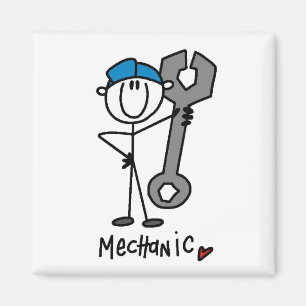Basic Mechanic T-shirts and Gifts Magnet