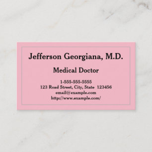Basic Medical Doctor Business Card