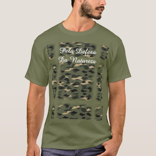 Basic Men's Shirt Organic-2 Camouflage (Front)