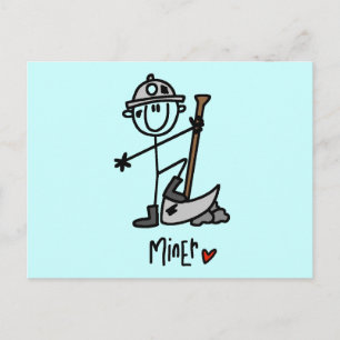 Basic Miner T-shirts and Gifts Postcard