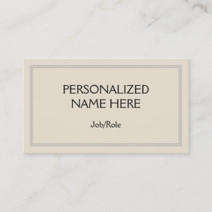 Basic & Minimal Professional Business Card