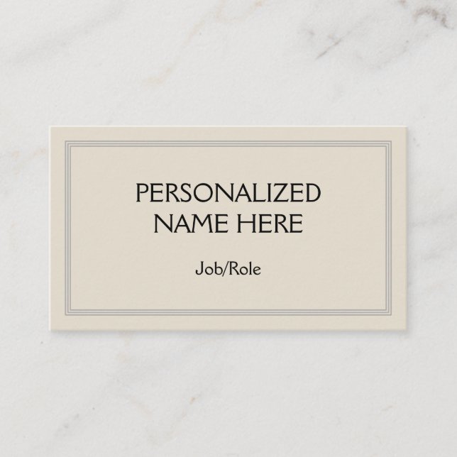 Basic & Minimal Professional Business Card (Front)