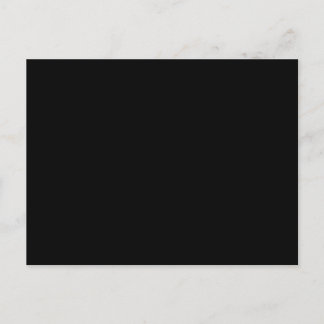 Basic Minimal Solid Black  Postcard