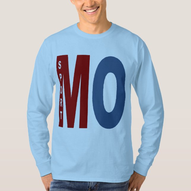 Basic MISSOURI SPORT sky blue T-shirt (Front)