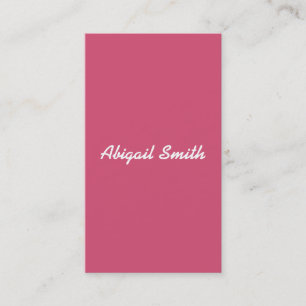 Basic Modern Design Strawberry Ice Custom Colour Business Card