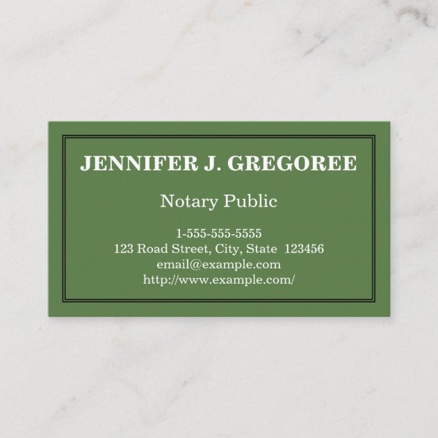 Basic Notary Public Business Card Zazzle   Basic Notary Public Business Card R16481459539d4d94aec88d3459caf28d Tcvtq 630 