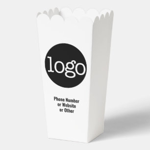 Basic Office Business Logo Text CAN EDIT white Favour Box