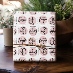 Basic Office Logo with One Line Text Wrapping Paper