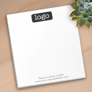 Basic Office or Business Logo or photo Notepad