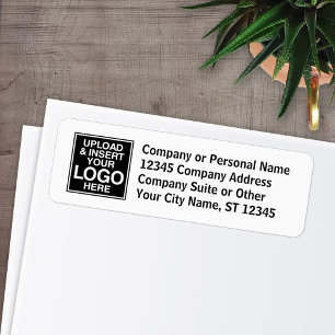 Basic Office or Business - with 4 lines of text Return Address Label