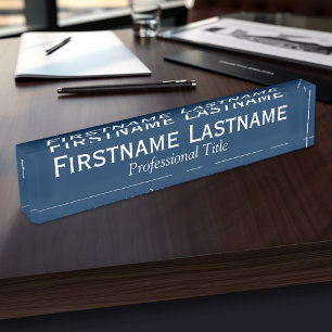 Basic Office Template with Executive Name & Title Nameplate