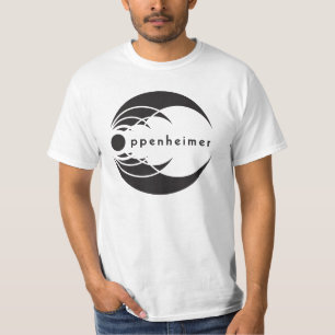 basic oppenheimer logo black on white T-Shirt