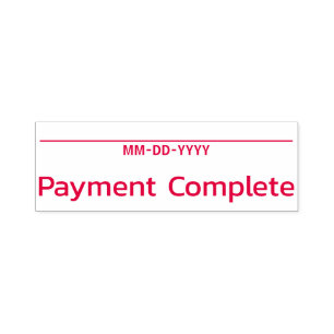 Basic "Payment Complete" Rubber Stamp