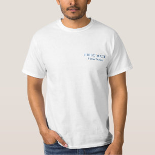 Basic Personalised First Mate - Custom Crew Shirt