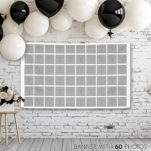 Basic Photo Template 60 Photos - Can Change Colour Banner