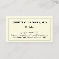 Basic Physician Business Card
