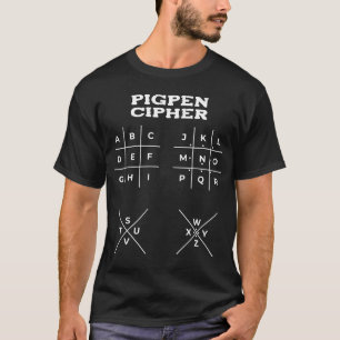 Basic Pigpen Cipher Key (COMPLETE) T-Shirt