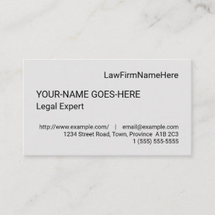 Basic, Plain Business Card