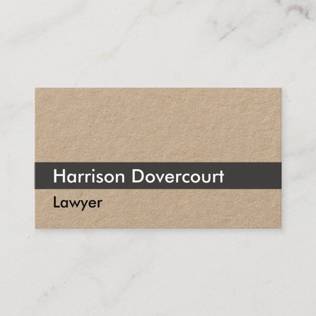 Basic, Plain & Humble Business Card (Front)