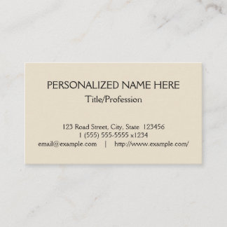 Basic, Professional Business Card