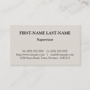 Basic Professional Profile Card