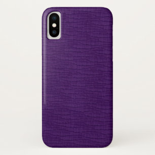 Basic Purple Wrinkle Fabric Look  iPhone X Case