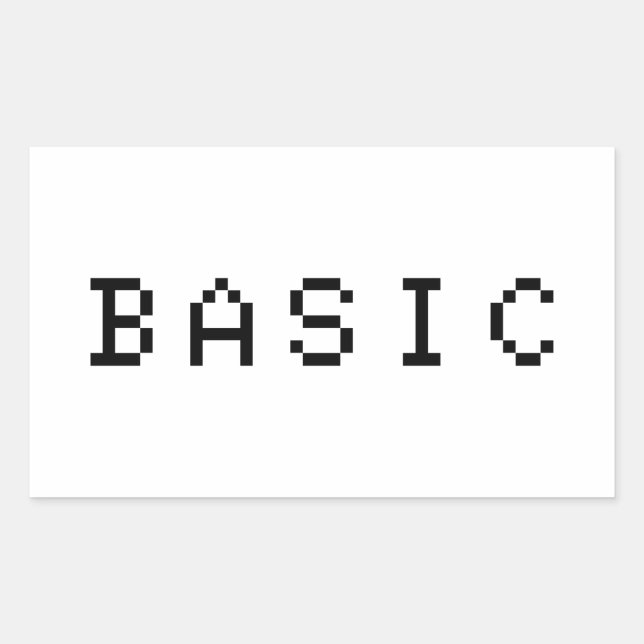 BASIC RECTANGULAR STICKER (Front)