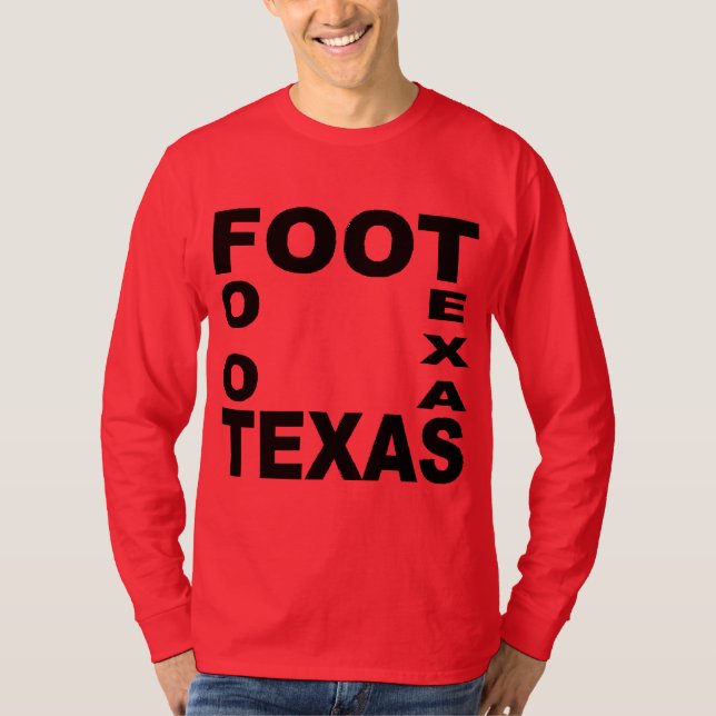 Basic red FOOT TEXAS T-shirt (Front)