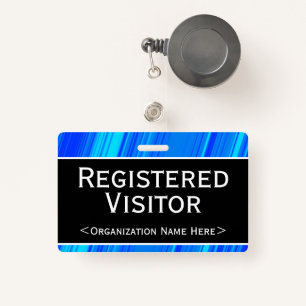 Basic "Registered Visitor" Badge ID Badge