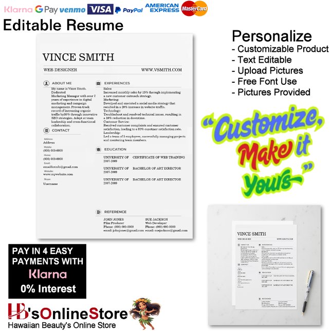 Basic Resume Template Design Easy Customisation (Basic Resume Template Design Easy Customization.)