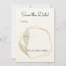 Basic Save The Date Wedding Invite