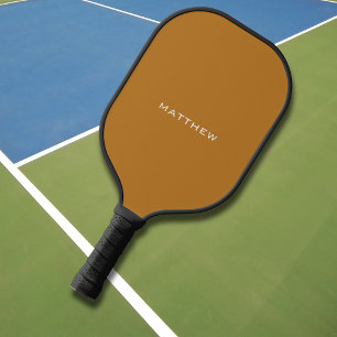 Basic Simple Monogram Monogrammed Professional Pickleball Paddle