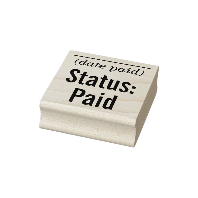 Basic "Status: Paid" Rubber Stamp (Stamp)