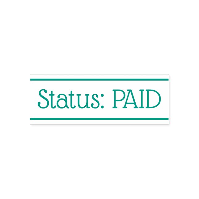 Basic "Status: PAID" Rubber Stamp (Design)