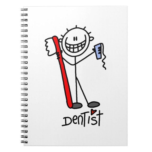Basic Stick Figure Dentist Notebook (Front)