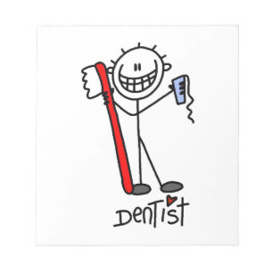 Basic Stick Figure Dentist Notepad