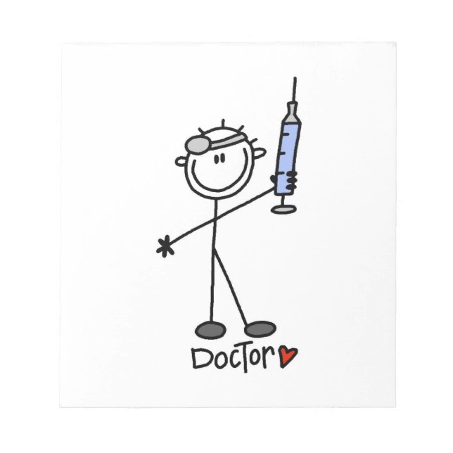 Basic Stick Figure Doctor Notepad (Front)
