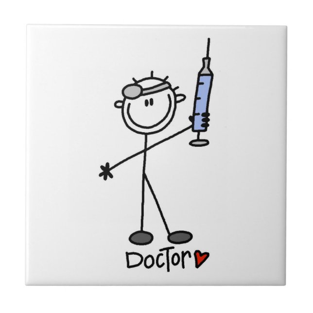 Basic Stick Figure Doctor Tile (Front)