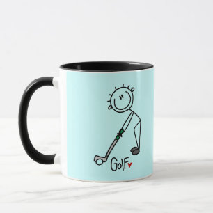 Basic Stick Figure Golf T-shirts and Gifts Mug