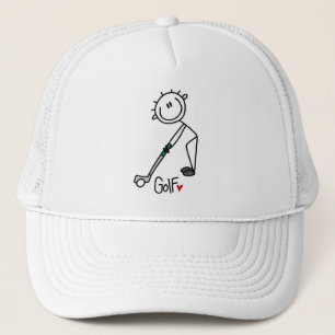 Basic Stick Figure Golf T-shirts and Gifts Trucker Hat
