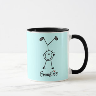 Basic Stick Figure Gymnastics Tshirts and Gifts Mug