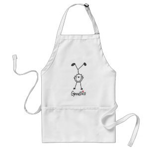 Basic Stick Figure Gymnastics Tshirts and Gifts Standard Apron